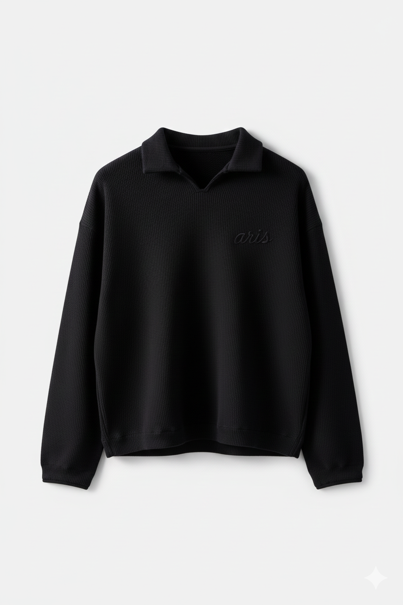 Black Collared Sweater